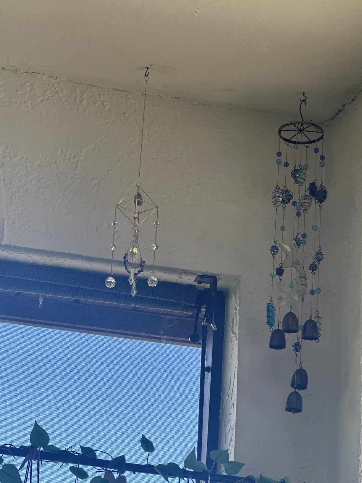 Amethyst Crystal Suncatcher - Hanging Gold Plated Garden Sun Catcher | for Windows, Healing Amethyst Crystal Decor for Home, Gift for Christmas Birthday Valentine Mothers Day customer photo 1