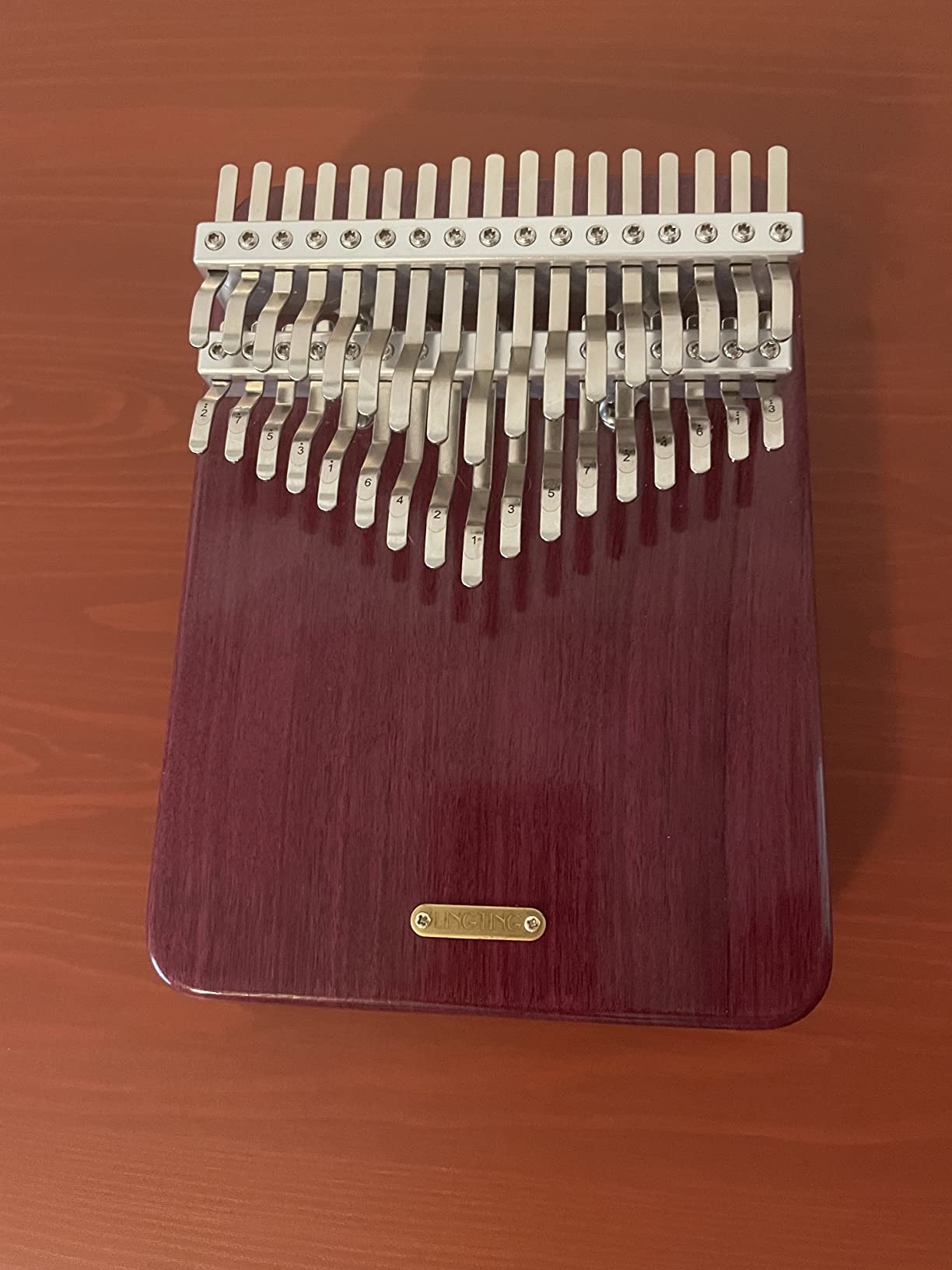 LingTing Kalimba 34 keys Thumb Piano Mbira Finger Piano Gift for Adult Beginners Professional (LT-K34V, Snow Whisperer) customer photo 1