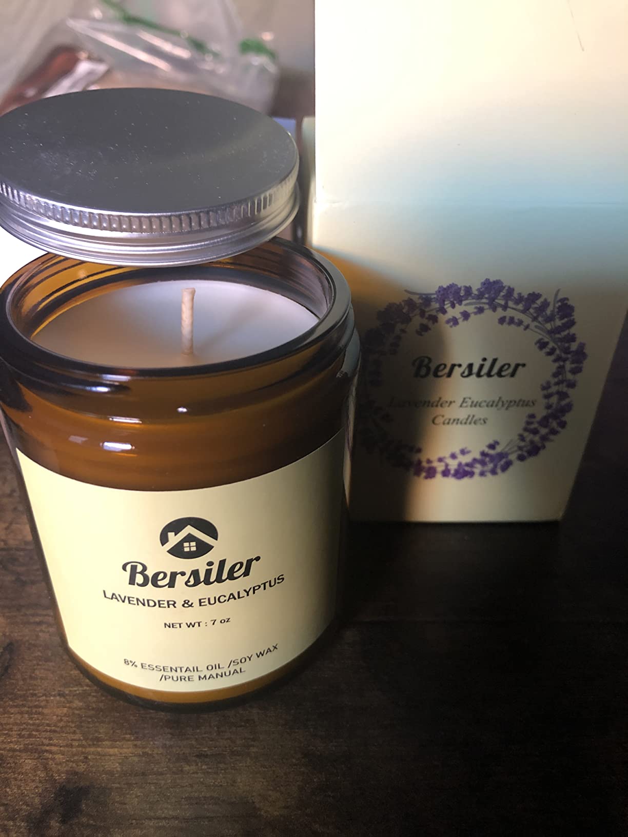 Lavender Eucalyptus Scented Candles, Soy Wax Candles, 2 Pack | Stress Relief and Relax Aromatherapy Candle for Home Bathroom, Candles Gift for Women Birthday Christmas customer photo 1