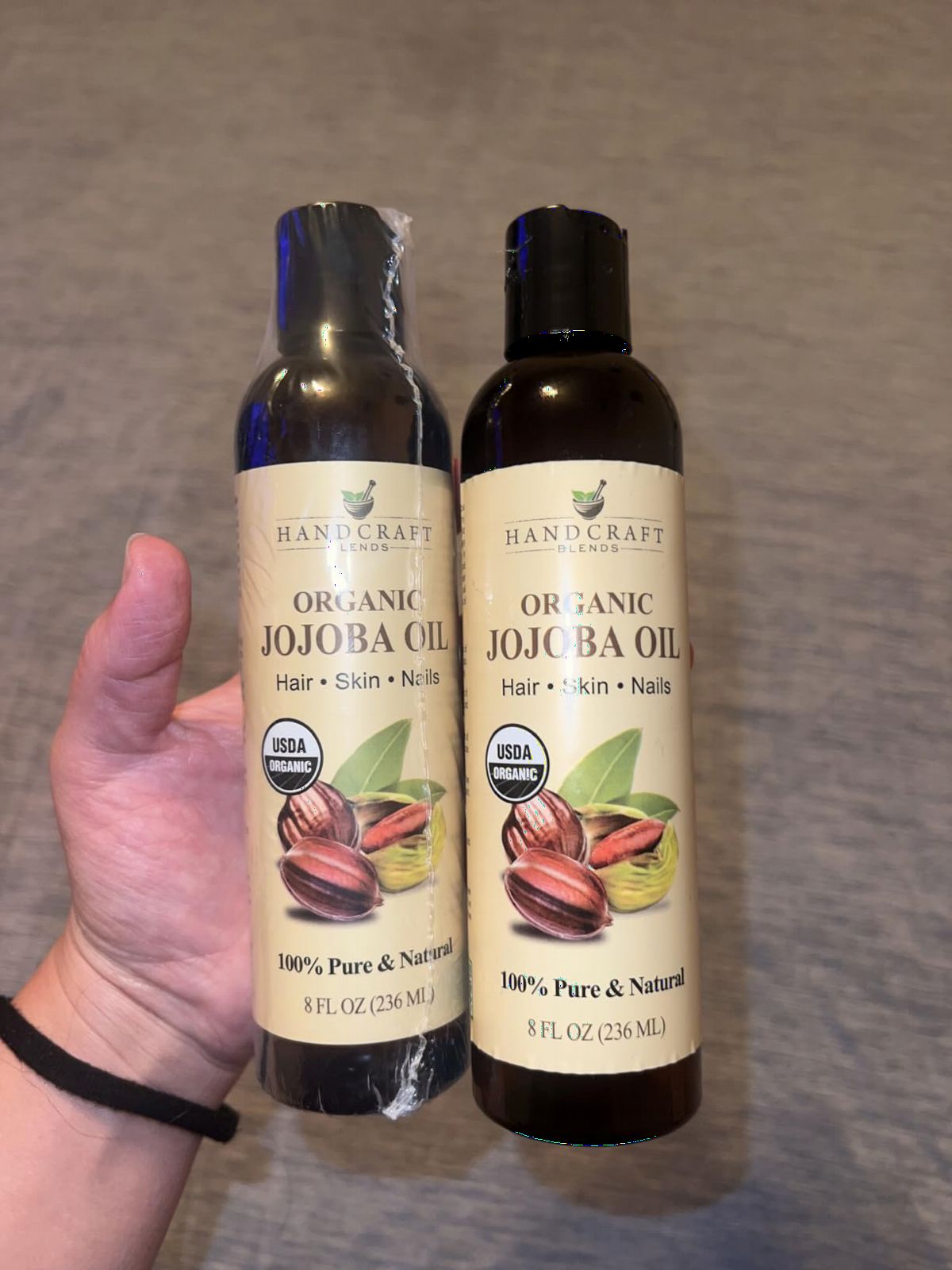 Handcraft Blends USDA Organic Jojoba Oil | Cold-Pressed | 8 Fl Oz | 100% Pure & Natural | for Hair, Skin & Face | Premium Grade Carrier Oil | for Massage & Aromatherapy | Hexane-Free customer photo 1
