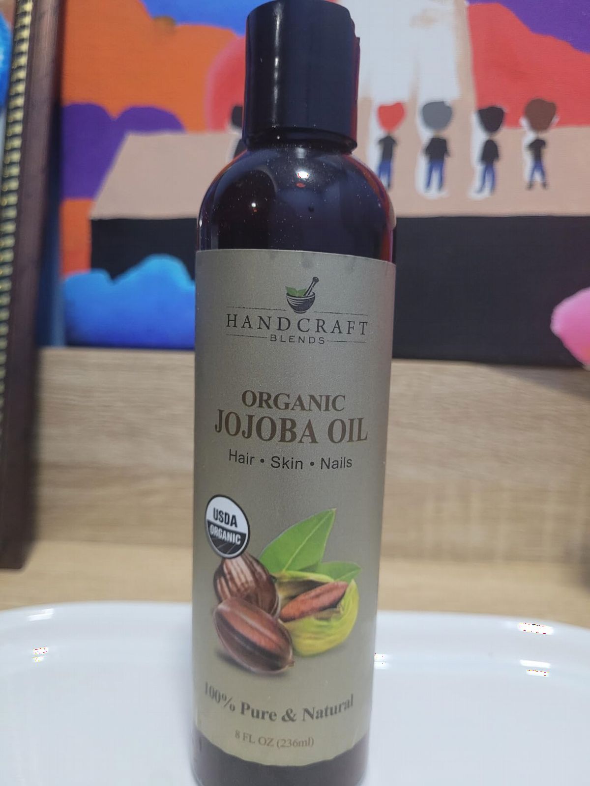 Handcraft Blends USDA Organic Jojoba Oil | Cold-Pressed | 8 Fl Oz | 100% Pure & Natural | for Hair, Skin & Face | Premium Grade Carrier Oil | for Massage & Aromatherapy | Hexane-Free customer photo 2