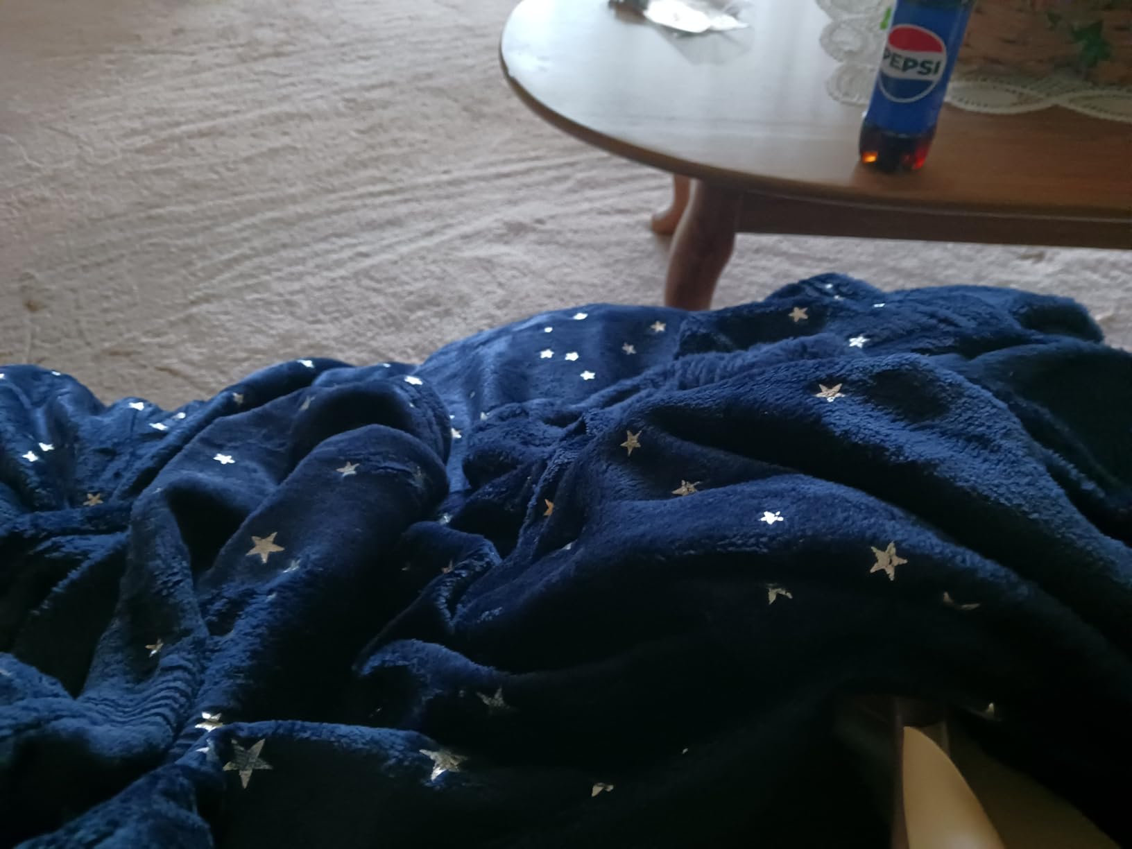 NANPIPER Fleece Blankets Star Foil Print Throw,Super Soft Flannel Fuzzy Blanket,50