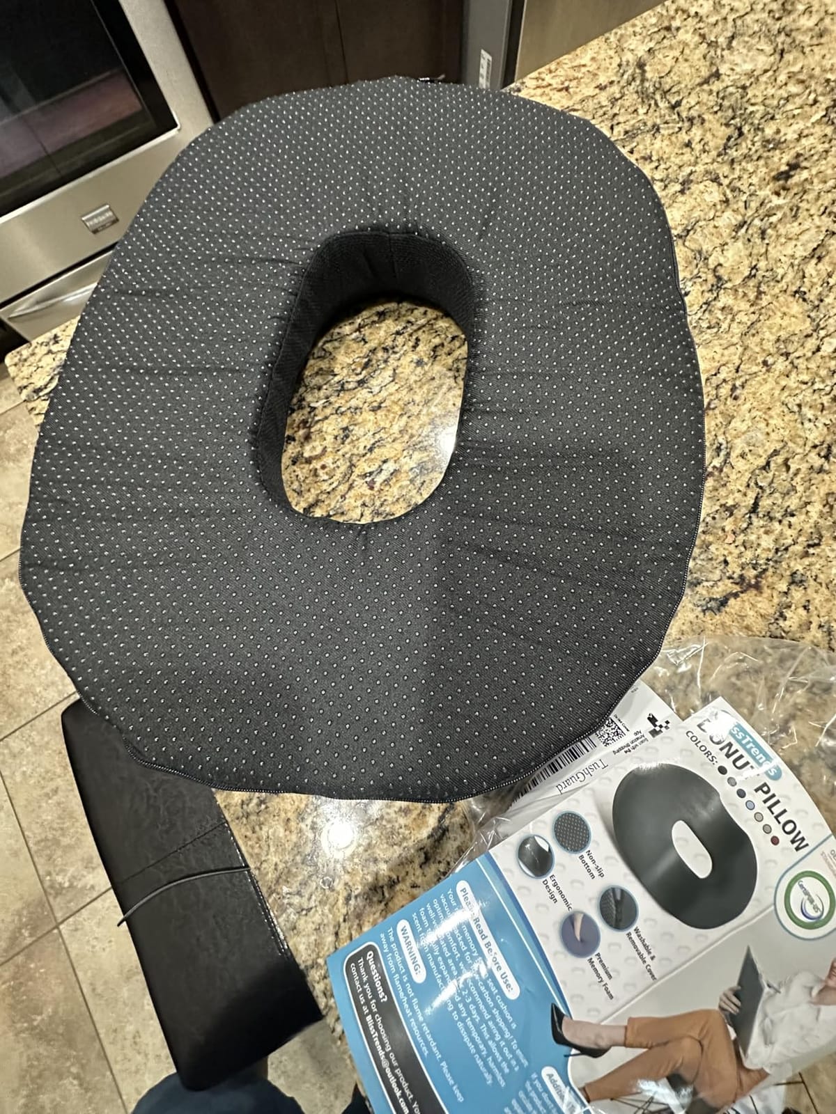 TushGuard Seat Cushion - Memory Foam Sitting Pillow for Office Chair, Car Seat, Airplane, Bleacher - Sciatica & Hip & Coccyx Pain Relief Desk Chair Cushion for Long Sitting Office Workers, Car Drivers customer photo 2