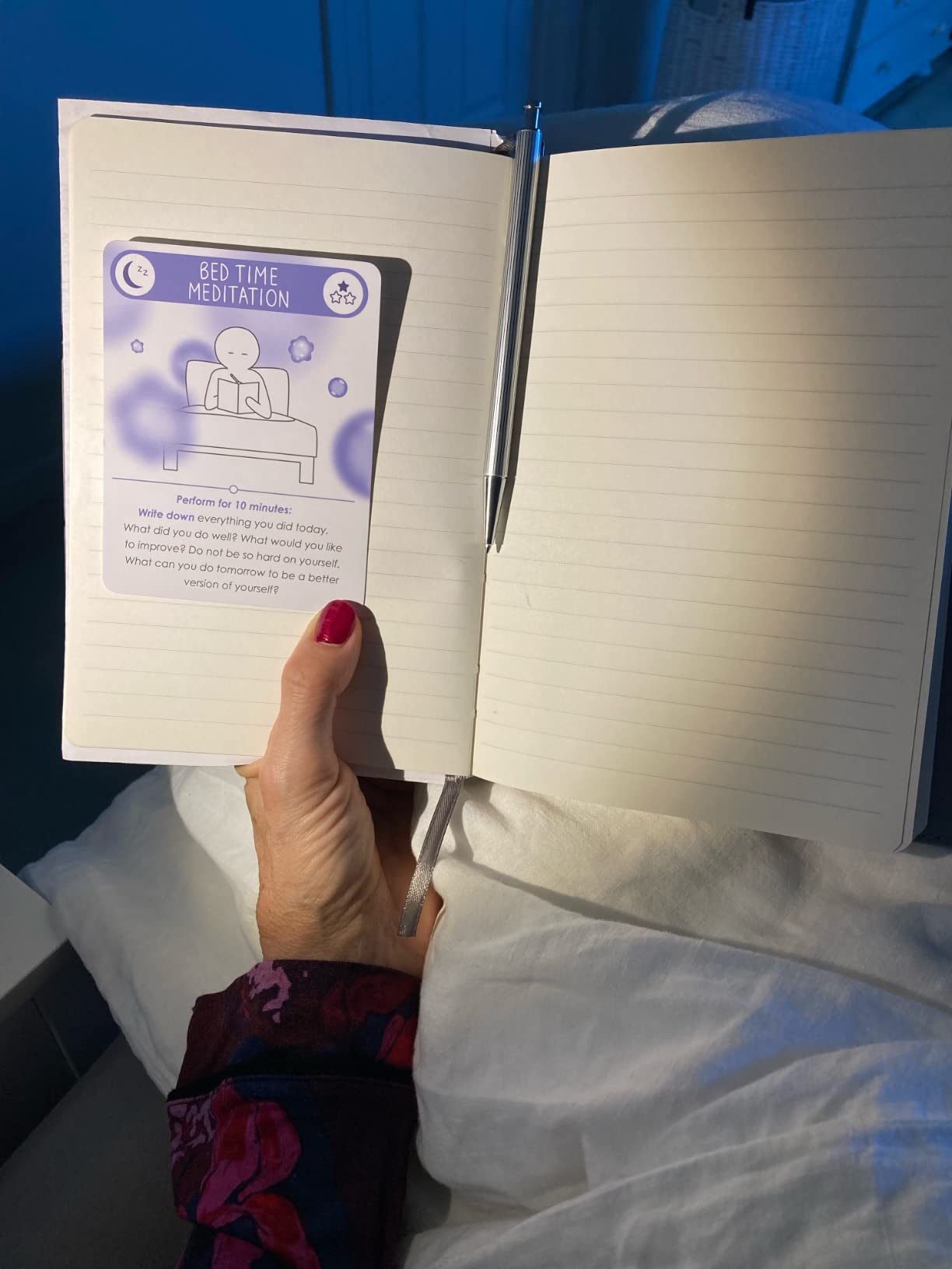 BEST 100 Daily Meditation Cards | Anxiety Relief Item for Relaxation | Self Care Kit for Stress Relief | Perfect Mindfulness Gift For Teens & Adults | Advance Beyond Positive Affirmations customer photo 2