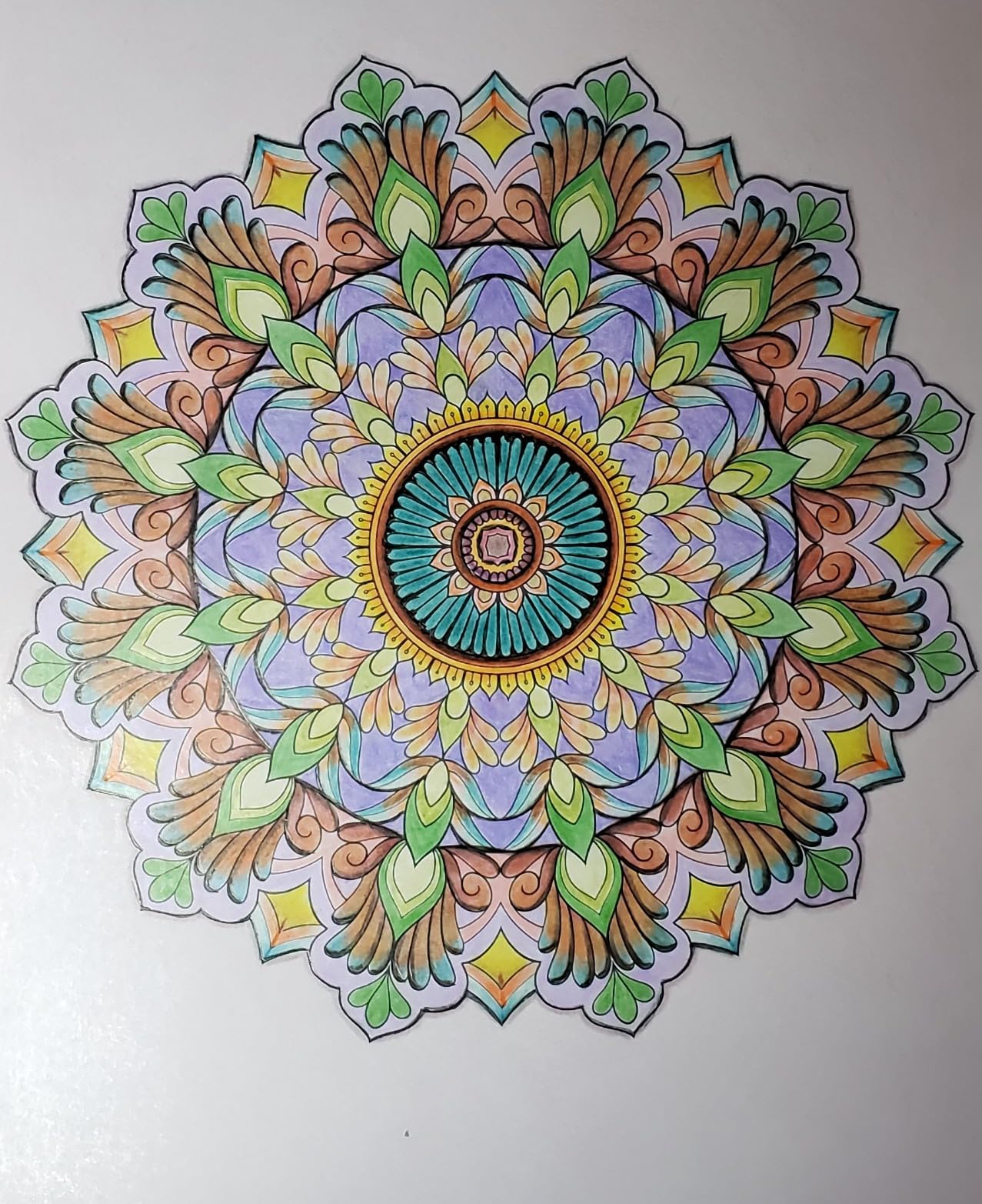 ColorIt Mandalas Volume VII Spiral Bound Adult Coloring Book with 50 Mandala Patterns for Relaxation and Stress Relief - Includes Perforated Pages, Thick Paper, Hardback Covers, and Blotter Page customer photo 2