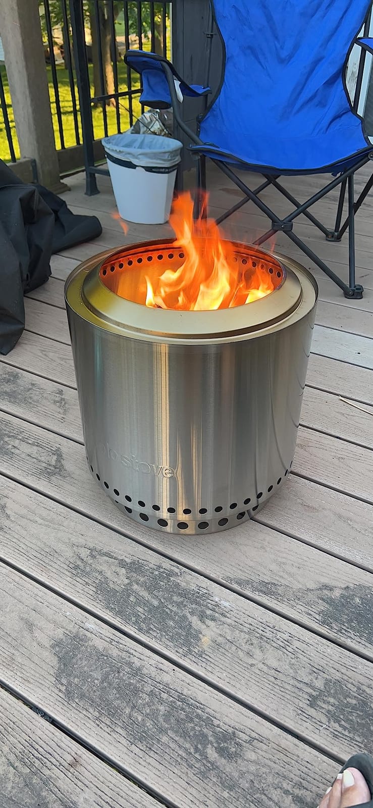 Solo Stove Ranger 2.0 with Stand - 15 Inch Smokeless Portable Fire Pit - Lightweight Outdoor Fireplace with Removable Ash Pan, Stainless Steel, Carry Case Included, Ideal for 2-4 People customer photo 1