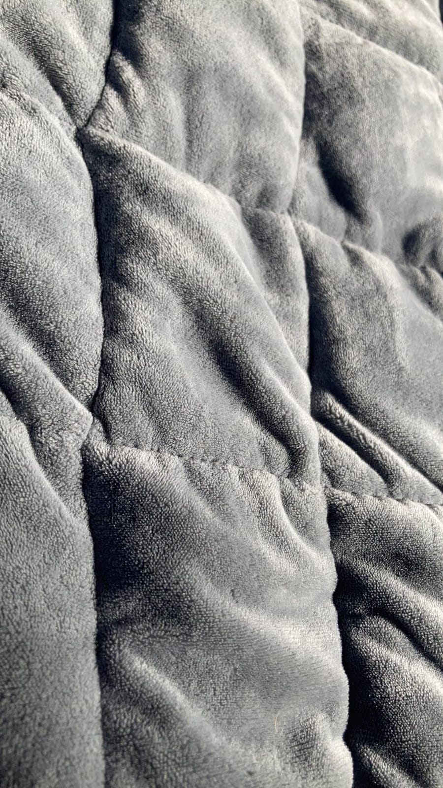 Cottonblue Weighted Lap Blanket 7lbs, Cozy Luxury Crystal Velvet Weighted Blanket for Adults, Small Weighted Blanket for Relaxation, Sleeping, Travel, Grey, 29