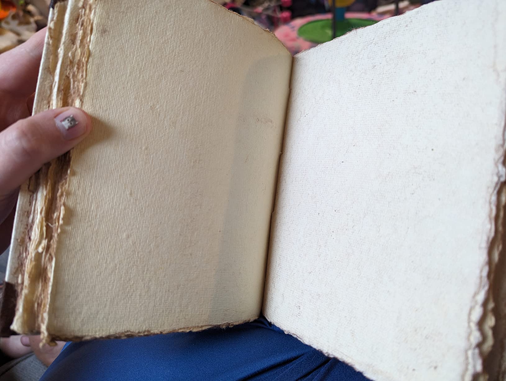 LEATHER VILLAGE Rustic Vintage Handmade Leather Bound Journal - 200 Pages | Antique Deckle Edges Watercolor Paper - Book of Shadows/Spell-Writing Notebook Sketchbook for Women and Men-10'x7', Vintage customer photo 1
