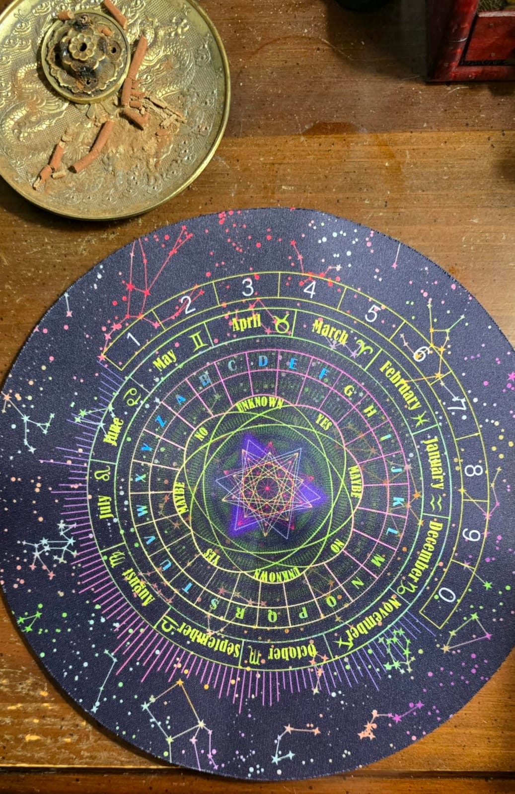 Knana 6Pcs Pendulum Board for Divination - Pendulum Crystal for Dowsing, Tarot Dice Astrology Dice with Box, Wiccan Supplies and Tools, Tarot Divination for Beginners customer photo 1