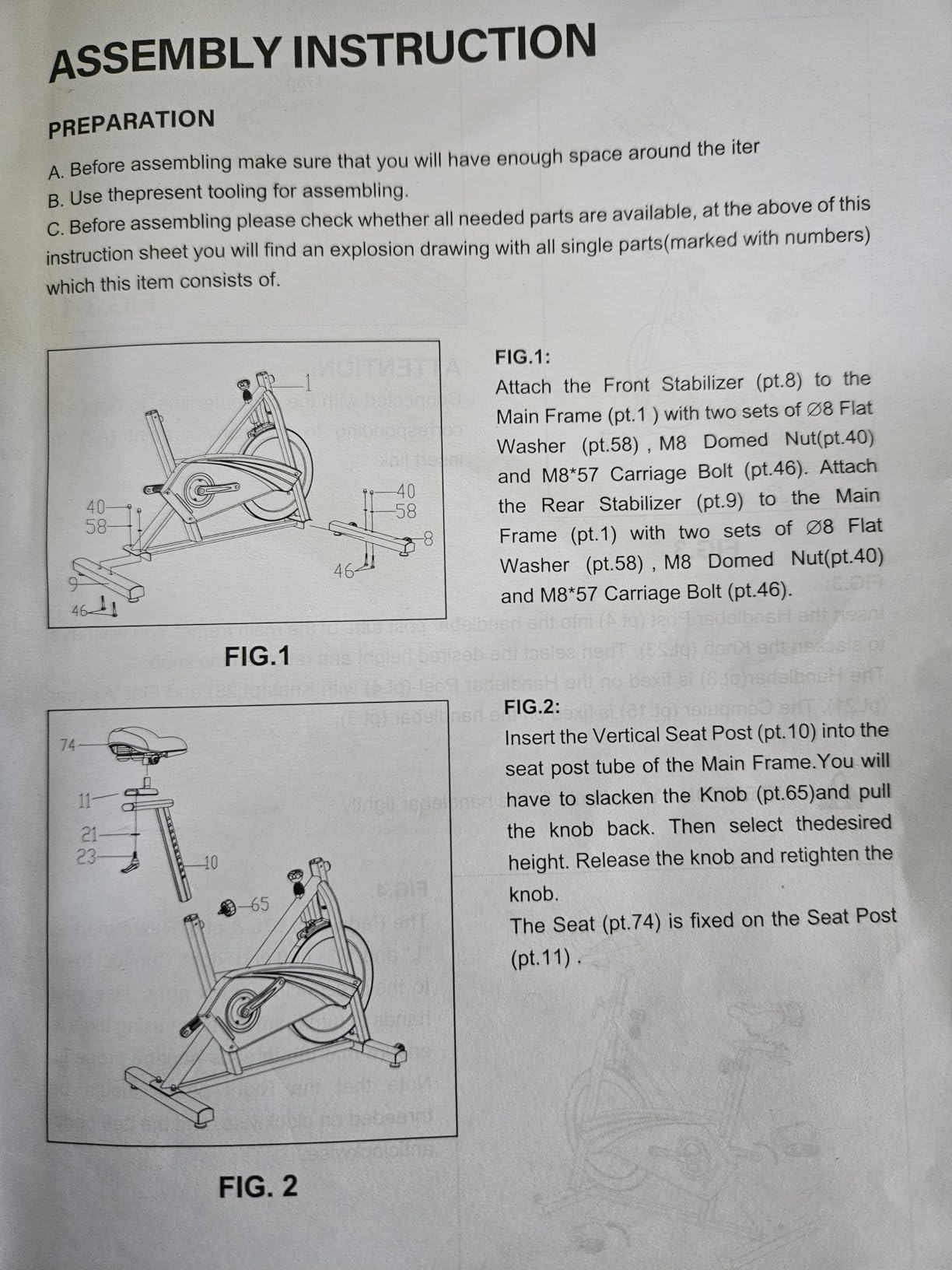 JOROTO Exercise Bike, Magnetic Stationary Bikes for Home customer photo 2