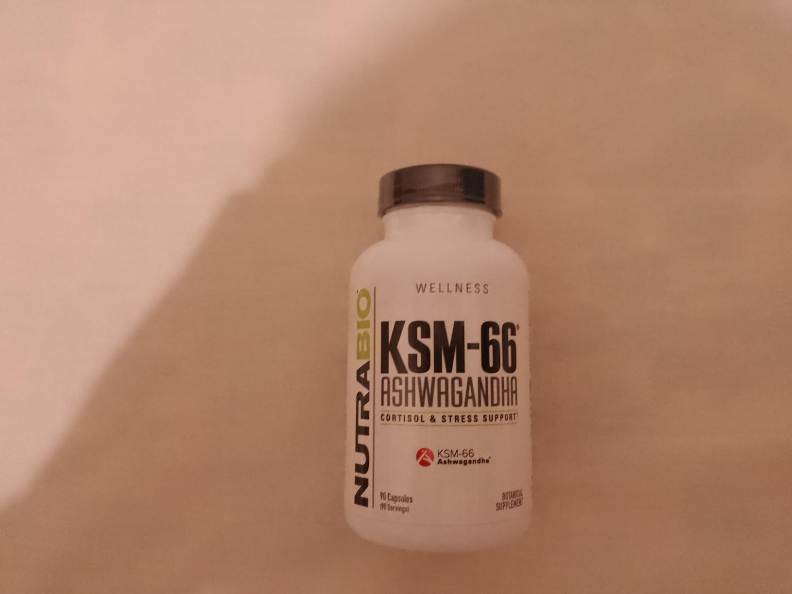 NutraBio Ashwagandha KSM-66 | Ashwagandha Herbal Supplement for Stress, Mood, & Performance | 600 MG of Clinically Studied KSM66, 60 Capsules customer photo 2