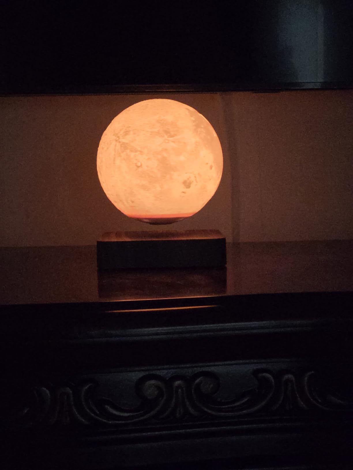 Levitating Moon Lamp, Magnetic Floating Moon Night Light with 16 Color Modes and Remote Control, Home Office Desk Decor, Birthday Holiday Gifts for Women Men Boys Girls customer photo 2