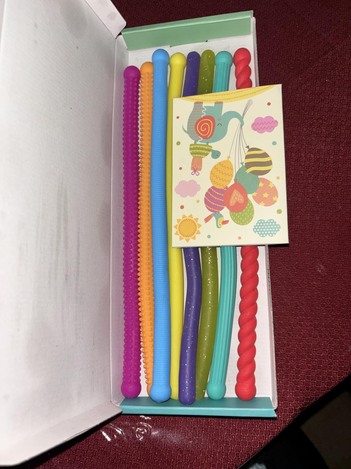 Sensory Autism Toys for Kids - Textured Stretchy Fidget Toys for Stress - Sensory Toys Special Needs for Autistic Toddlers Boys Girls Stocking Stuffers Gifts, Treasure Prizes Classroom - 8 Pack customer photo 1