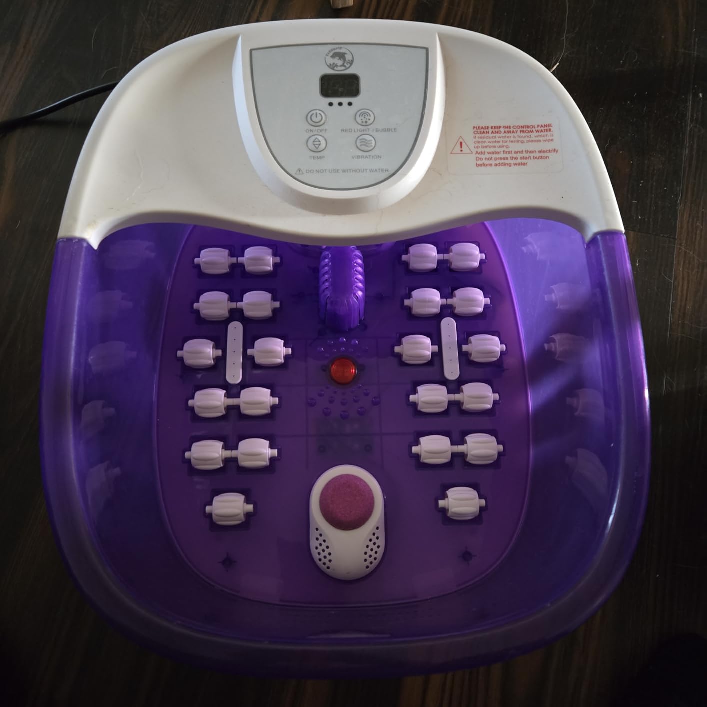Foot Spa Bath Massager with Heat, Foot Soaking Tub with 22 Massage Rollers, Temperature Control, Jets, Bubbles, Epsom Salt and Vibration, Foot Bath soak tub for Relaxation - Grey customer photo 2
