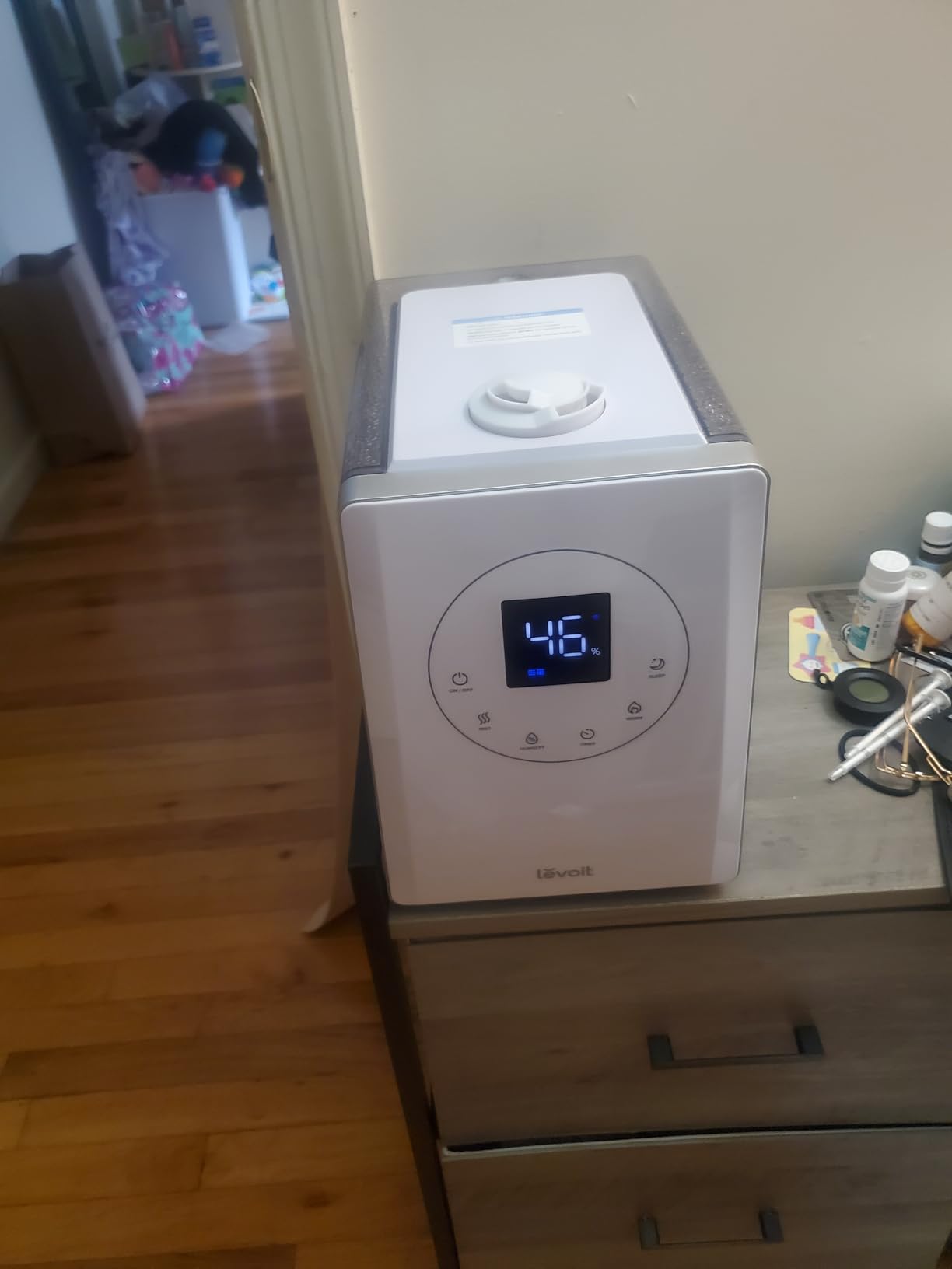 LEVOIT OasisMist 1000S (10L) Smart Humidifier for Home Large Room Bedroom, Last 100 Hours Suitable for Indoor Plant, Cover up to 600ft², Easy Top Fill, Remoter & Voice Control, Auto Mode, Quiet, White customer photo 2