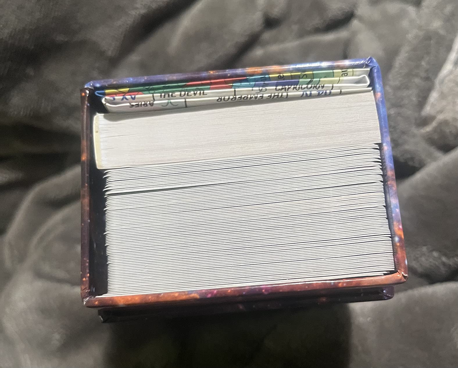 The Learning Tarot Cards for Beginners with 214-Page Guidebook, Premium Box | On-card upright and reversed keywords, yes/no, timing, colors, musical pitch, planet, zodiac, element, chakra and numerology customer photo 2