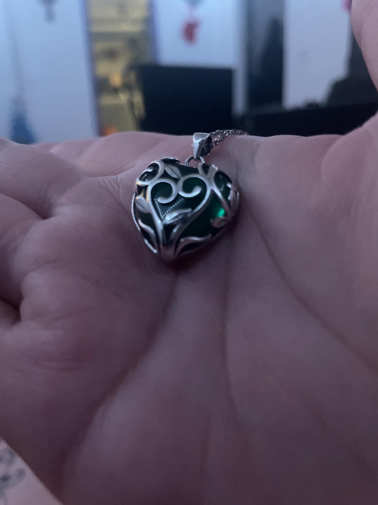 Bestyle Tree of Life Wrapped Healing Crystal Necklaces 12 Month Birthstone Pendant for Women customer photo 1