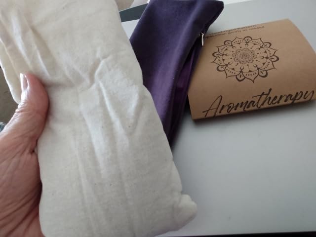 Relaxation Gifts for Women, Weighted Eye Mask for Sleeping, Yoga, Spa, Meditation, Lavender Eye Pillow Heated for Headache, Sinus & Dry Eyes Relief, Moist Heat Mask, Birthday Gifts for Mom (Purplex4) customer photo 1