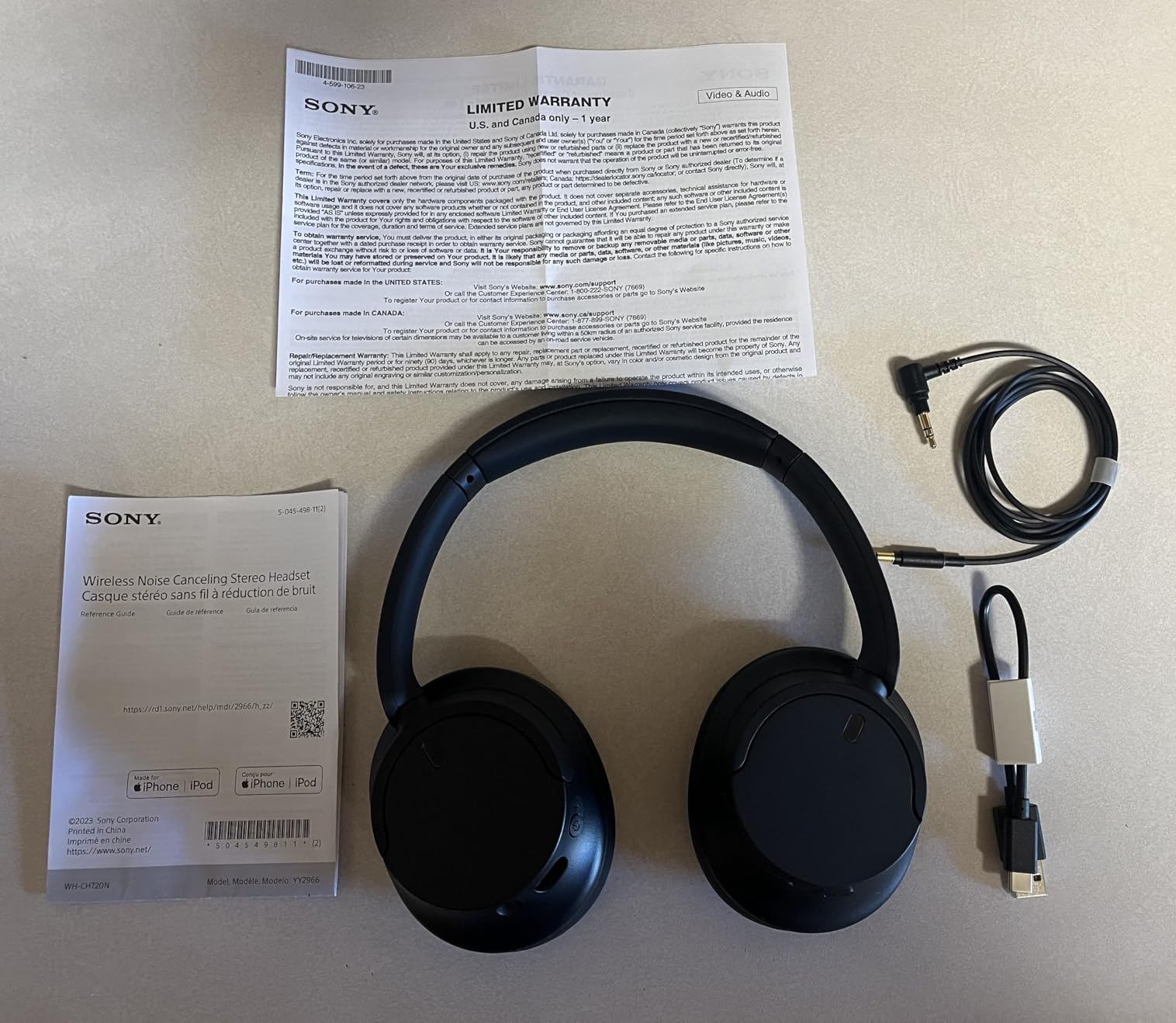Sony WH-CH720N Wireless Noise Cancelling Over-Ear Headphones, Black customer photo 2