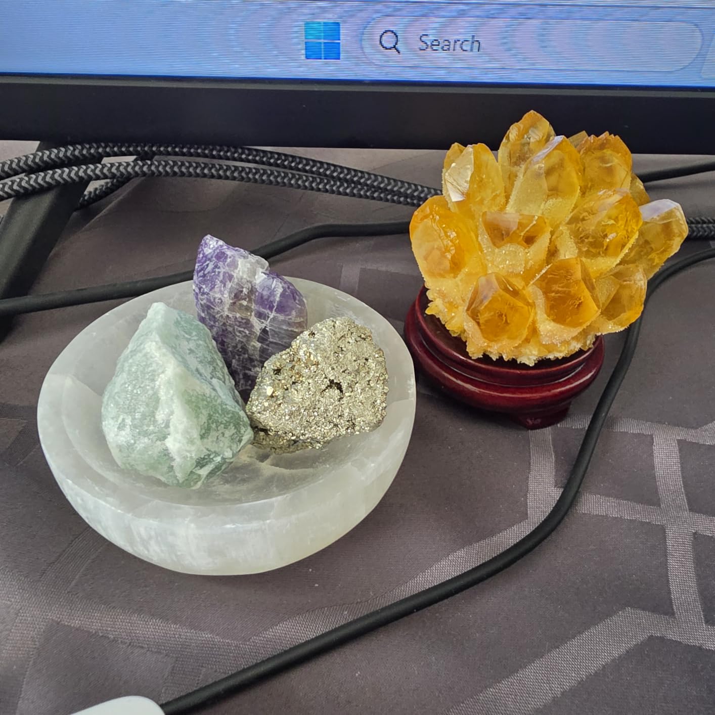Amazing Gemstone Selenite Bowl - 4