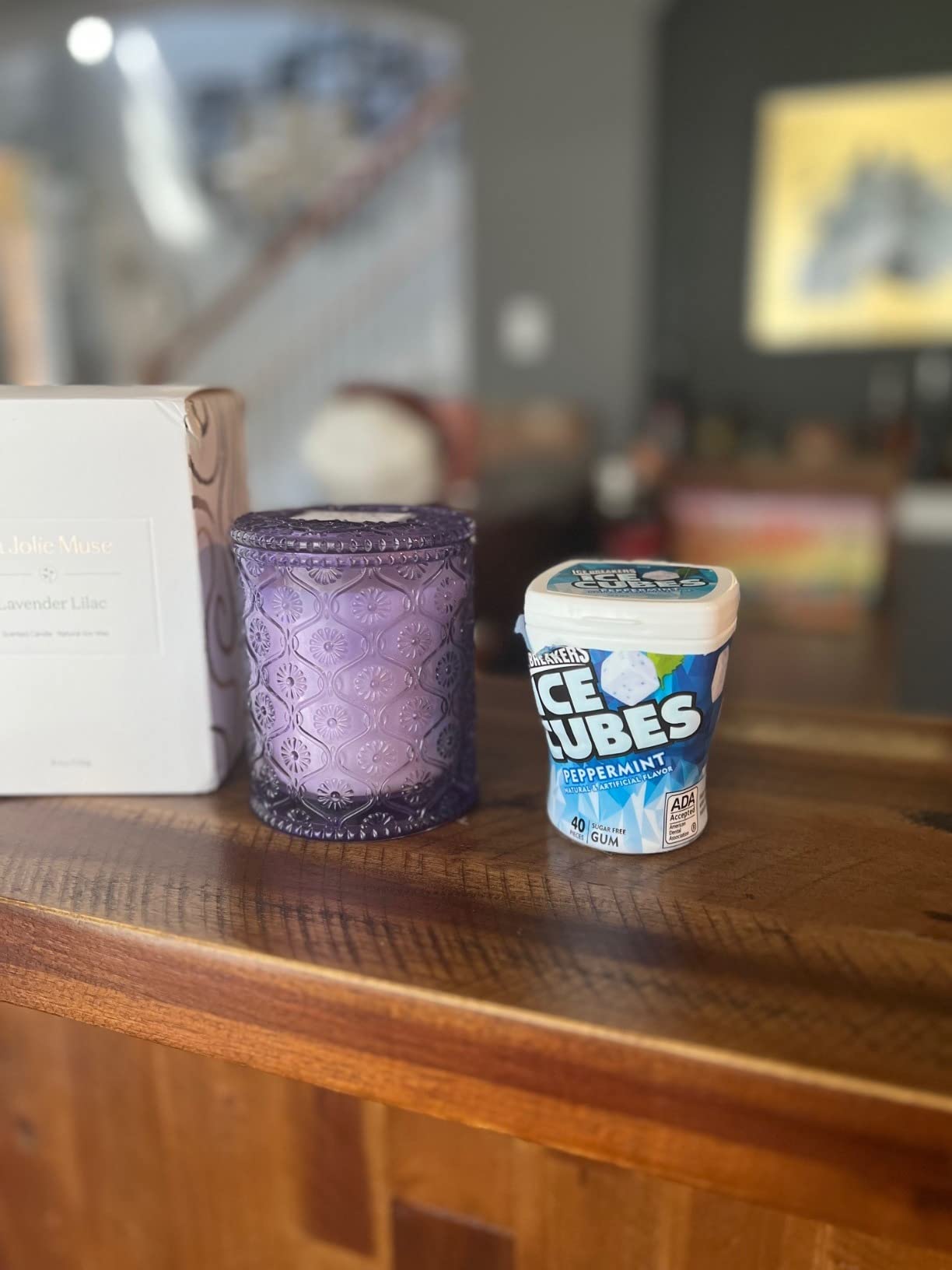 LA JOLIE MUSE Lavender Lilac Fresh Scented Candles for Home, Soy Wax 40 Hrs | Luxury Jar Candle, Clean Non Toxic, Gift for Women & Men, Relaxing Aromatherapy, Stress Relief, Decorative Purple Candles customer photo 1