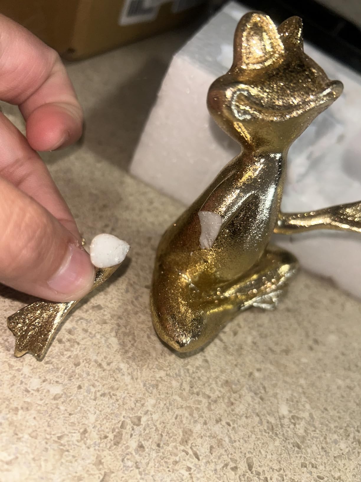 Suoedd Gold Frog Yoga Figurines 3 Pcs, Modern Decor for Shelf, Desk, Office | Bringing Peace, Tranquility, Good Luck, Power, Yoga Frog Statues For Table, Bookshelf, Living Room, Home Decor, Gifts for Mom, Women customer photo 1