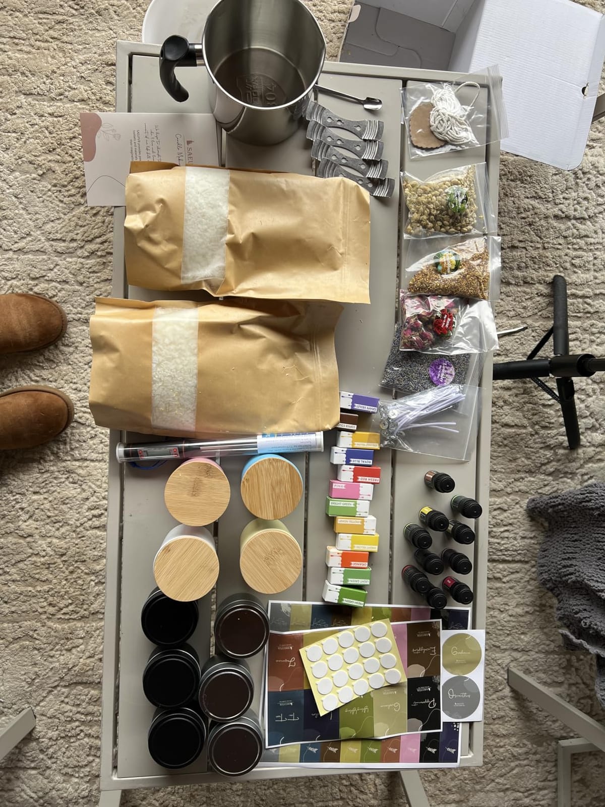 SAEUYVB Candle Making Kit,DIY Soy Candle Making Supplies/Kit for Adults | Beginner-friendly,Complete Candle Kit with Melting Pot,3 lbs Soy Wax,10 Candle Jars,10 Scents and More, Perfect for DIY Craft customer photo 2