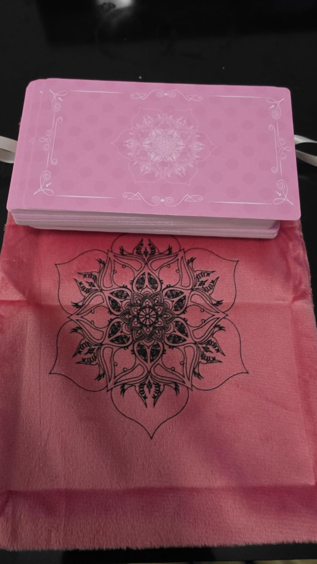 Myripoly Pink Tarot Cards Deck Set for Beginners with Meanings On Them - Tarot Card with Guidebook (Free Velvet Tarot Bag Pouch) customer photo 1