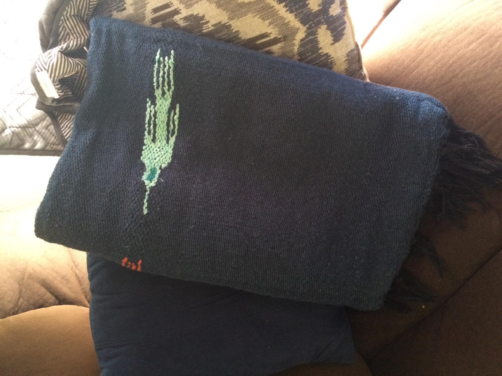 Open Road Goods Mexican Thunderbird Yoga Blanket, Handwoven Throw for Yoga, Meditation, and Home Décor - Versatile Blanket for Beach, Picnic, Camping, or Outdoor Use customer photo 1