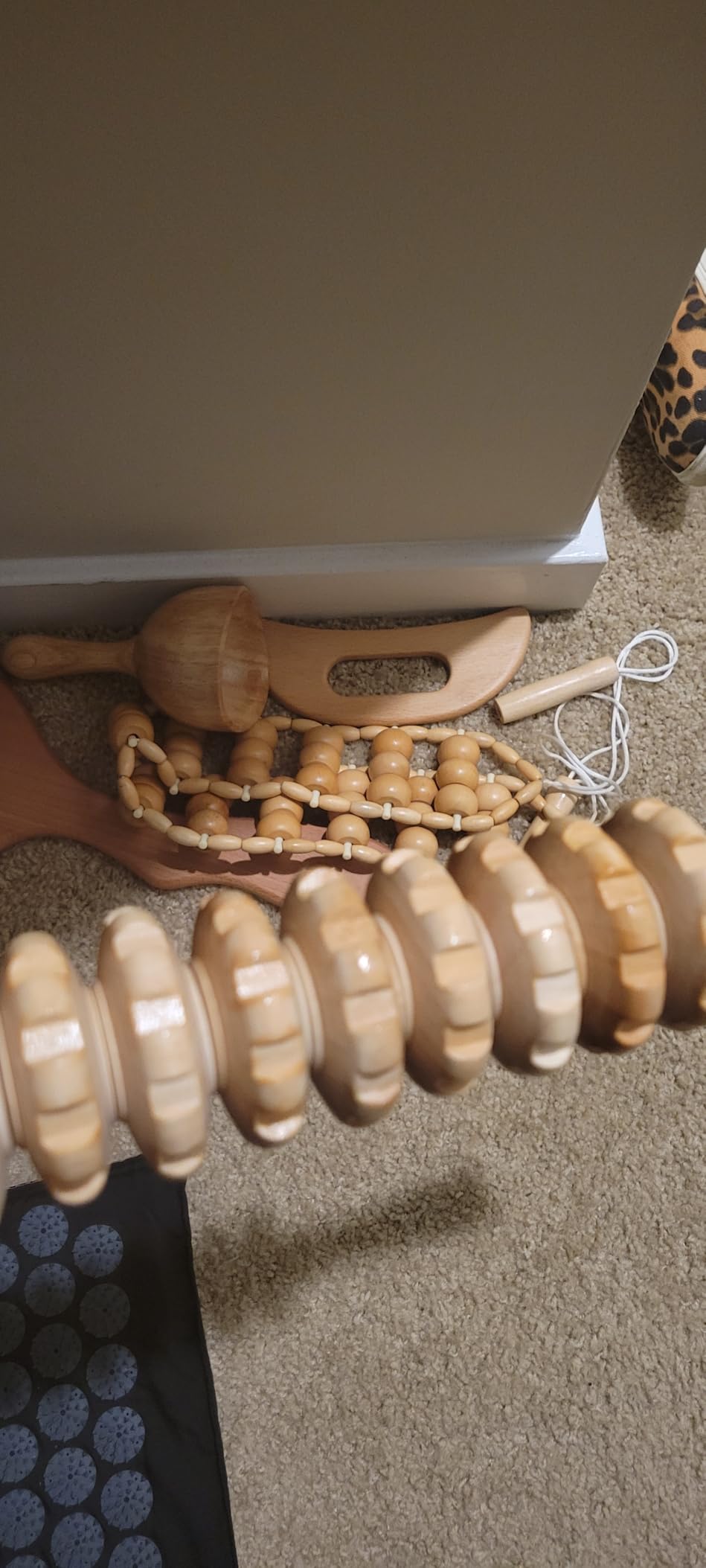 10-in-1 Wood Therapy Massage Tools Gua Sha Wooden Massager for Body Shaping Massage Tool Set Wood Therapy Tools for Relieving Muscle Pain Body Lymphatic Drainage Massager Anti-Cellulite customer photo 2