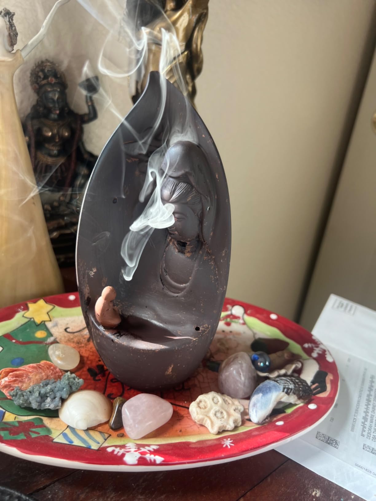 Folkulture Backflow Incense Cones for Waterfall - Set of 6 (60 Cones) | No Charcoal, Organic, Non Toxic Coconut & Mango, Ocean Salt Scented customer photo 1
