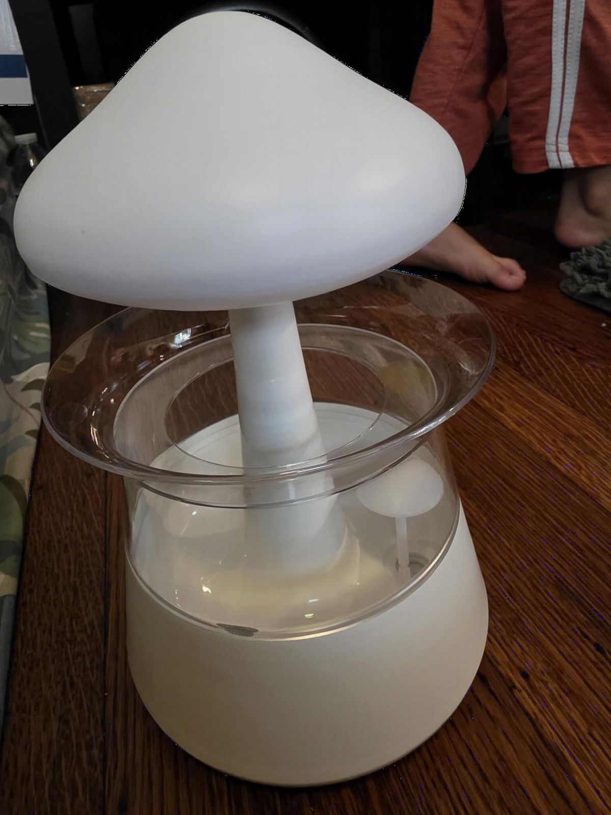 cjc Cloud Rain Humidifier for bedroom with Soothing Rain Sounds Sleep Aid, Waterfall Night Light, Mushroom Design Air Moisturizer, Room Decor Aesthetic for living room customer photo 2