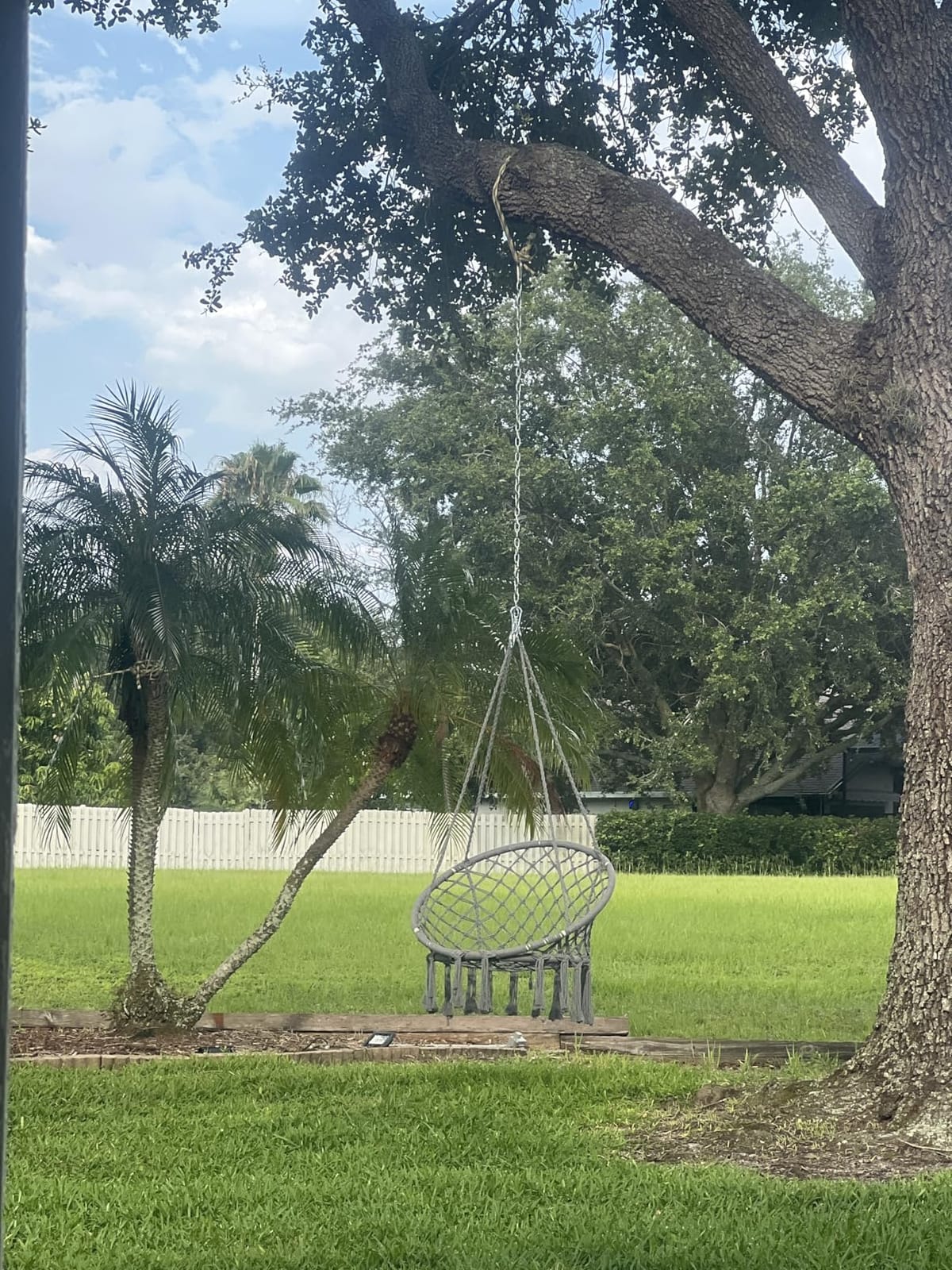 JoyView Macrame Hammock Chair Hanging Swing Chair Max 330 Lbs with 2 Cushions and Hardware Kits for Indoor Outdoor Bedroom Patio Garden - Beige customer photo 2