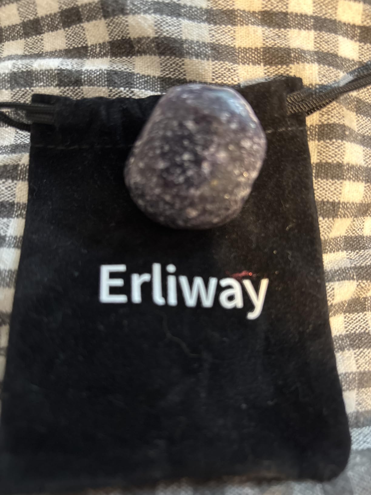Erliway Lepidolite Crystal Tumbled Healing Stones, 1.25-2.0 | Natural Tumbled Polished Crystal Gemstone Reiki Chakra Banlancing Stone for Energy Witchcraft Meditation Collection Crafts customer photo 2