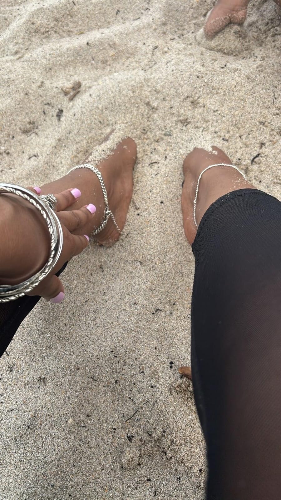 Gokeey Ankle Bracelets for Women Waterproof, 14k Gold Plated Jewelry Set Layered Cuban Figaro Link Chain Anklets Set Gold Anklets Summer Boho Beach Jewelry Gift Adjustable Size customer photo 2