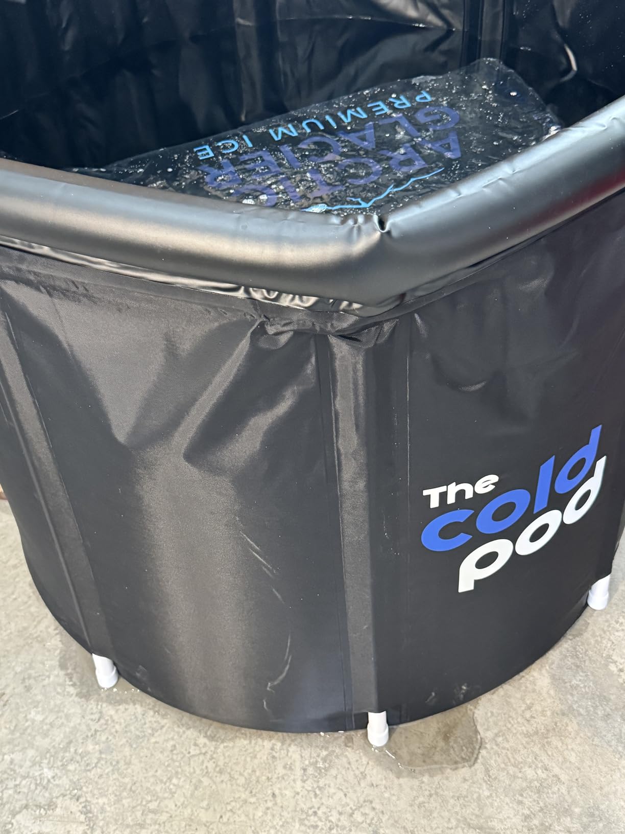 The Cold Pod Ice Bath Tub for Athletes XL: Cold Plunge Tub Outdoor with Cover,116 Gallons Portable Ice Bath Cold Water Therapy Plunge Pool,Large Ice Tub for Cold Dippers at Home customer photo 1