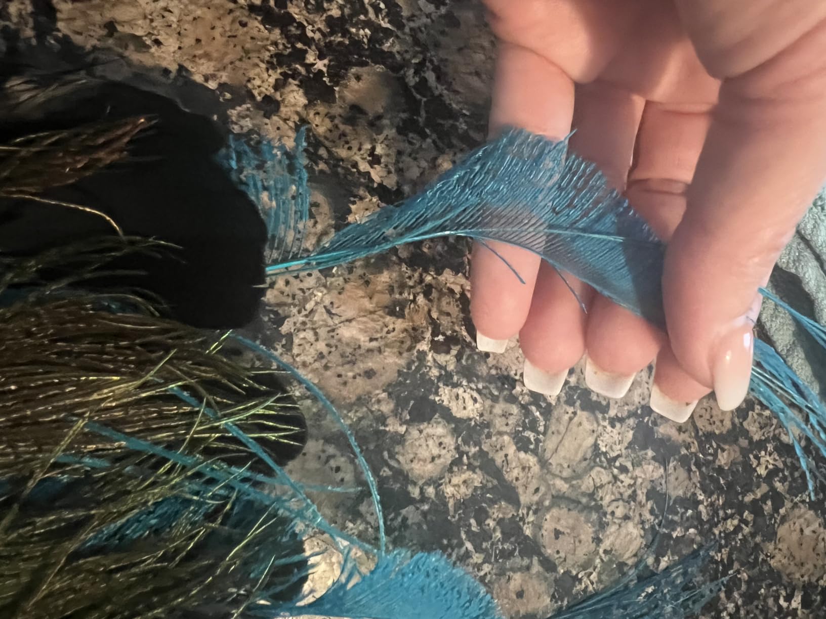 Smudging Feather Fan Witch's Wand Home Cleansing Smudge Kits Shaman Fan with Selenite Stick Handle and Fallen Feather for Energy Wand, Altar Ritual Wand, Banishing Wand, Pagan Altar customer photo 1