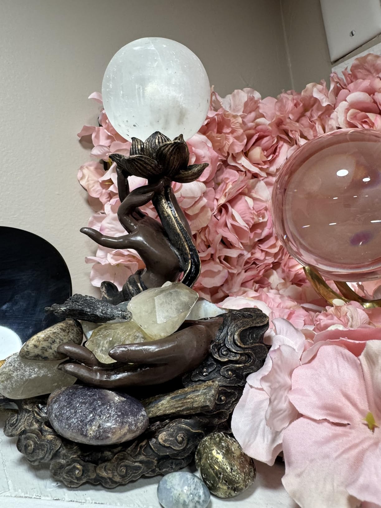 Comeon Backflow Incense Burner Handmade Resin Waterfall Incense Holder | Includes 20 Backflow Incense Cones, 30 Incense Sticks, 1 Tweezer, 1 Mat, Zen Decor, Handmade Resin Design, Home Decoration customer photo 1