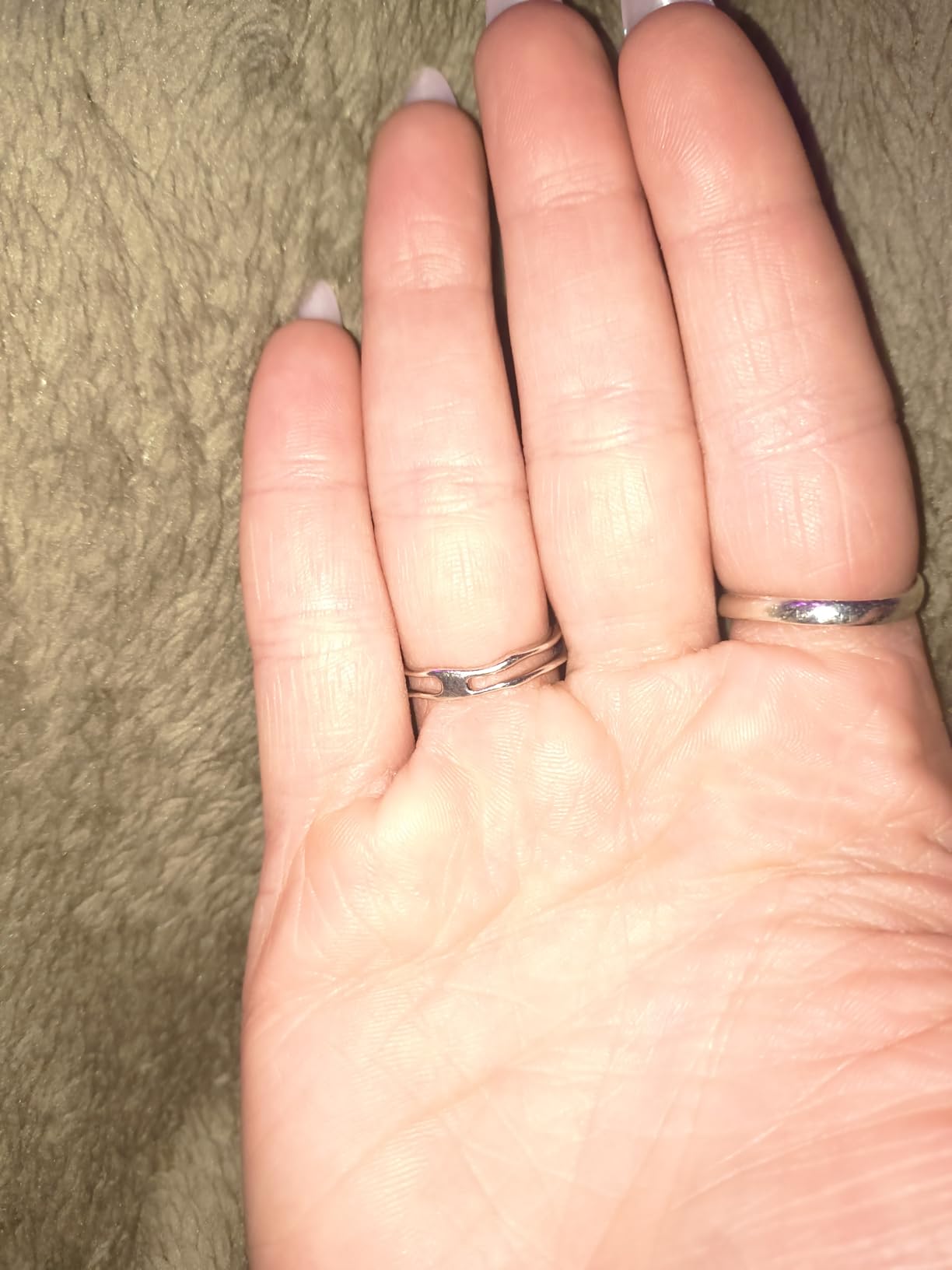 Moon Magic Real Moonstone, Black Obsidian, Labradorite, Rose Quartz Rings | 925 Sterling Silver/18kt Rose Yellow Gold Authentic Genuine Gemstone Rings for Women, Raw Crystal Boho Rings, Jewelry Gift customer photo 1