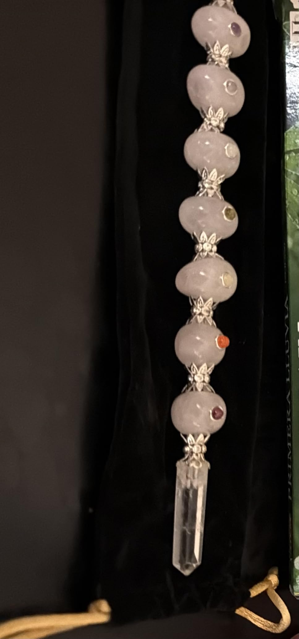 Amazing Gemstone Crystal Chakra Wand Healing Crystal Wands Witchcraft - Rose Quartz Tumbled Crystal Wand for Meditation, Witchcraft, Healing, Yoga, Magic and More - Crystals and Healing Stones Gift customer photo 1