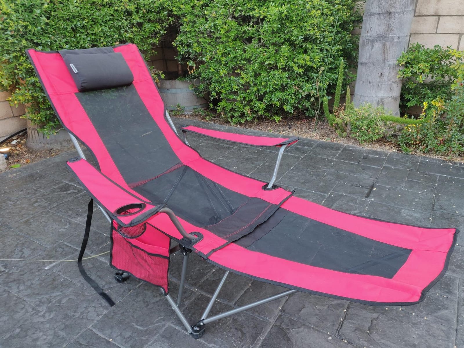 OUTDOOR LIVING SUNTIME Camping Folding Portable Mesh Chair with Removable Footrest customer photo 2