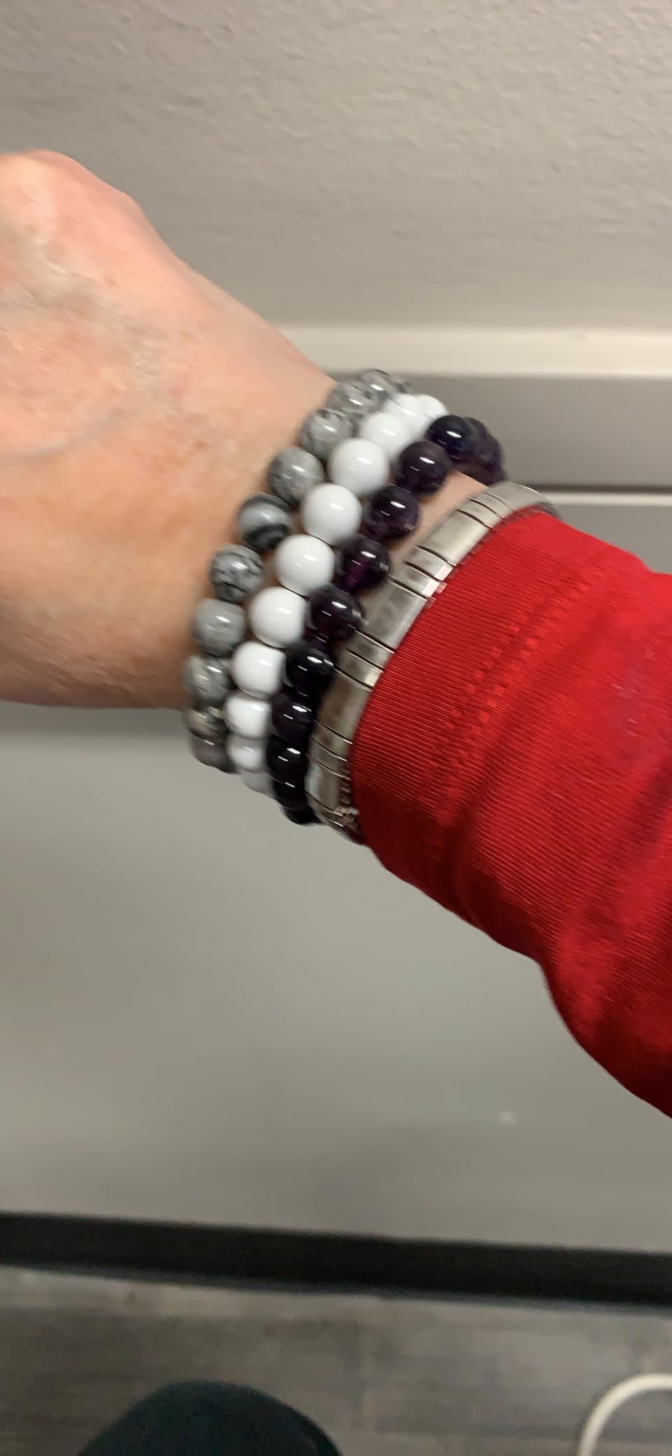 3 PCS Healing Crystal Bracelets for Women 8mm Natural Stone Beaded Stretch Bracelet Amethyst Jewelry Gifts customer photo 1