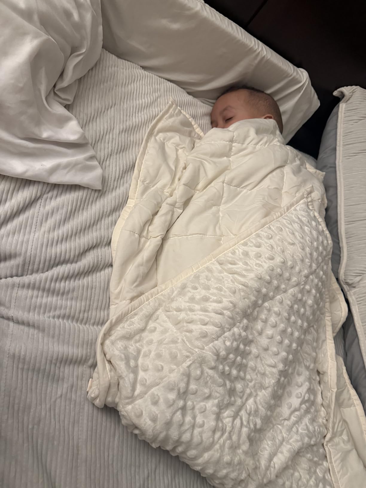 Sivio Weighted Lap Blanket, Weighted Blankets, Soft and Cozy Cooling Heavy Blanket, Calm and Nap, School and Home, 2lbs 20 x 30inches, Grey customer photo 1