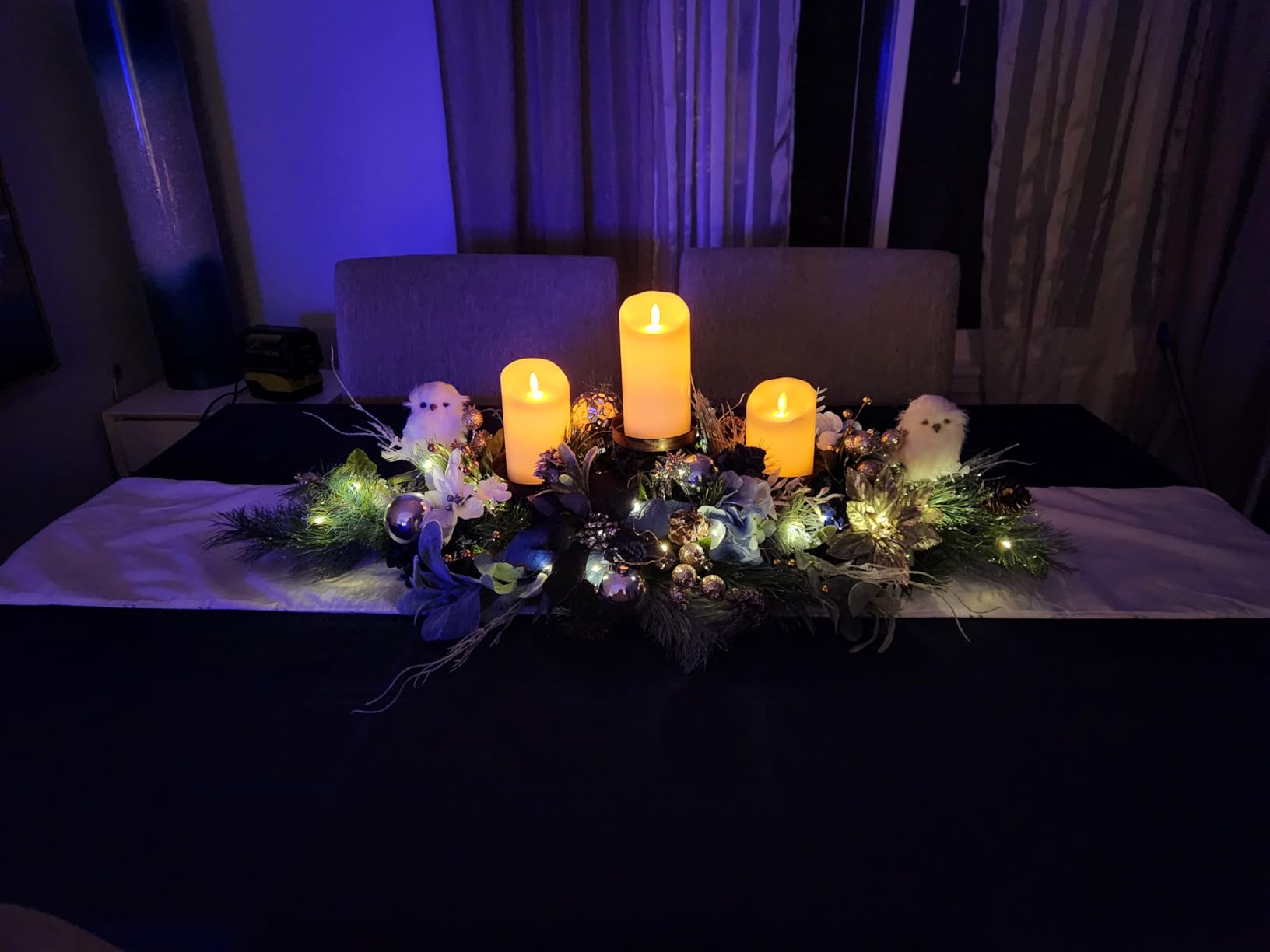 Matchless Candle Co. Flameless Moving Flame Pillars, Unscented Wax Melted Edge, AA Batteries customer photo 2