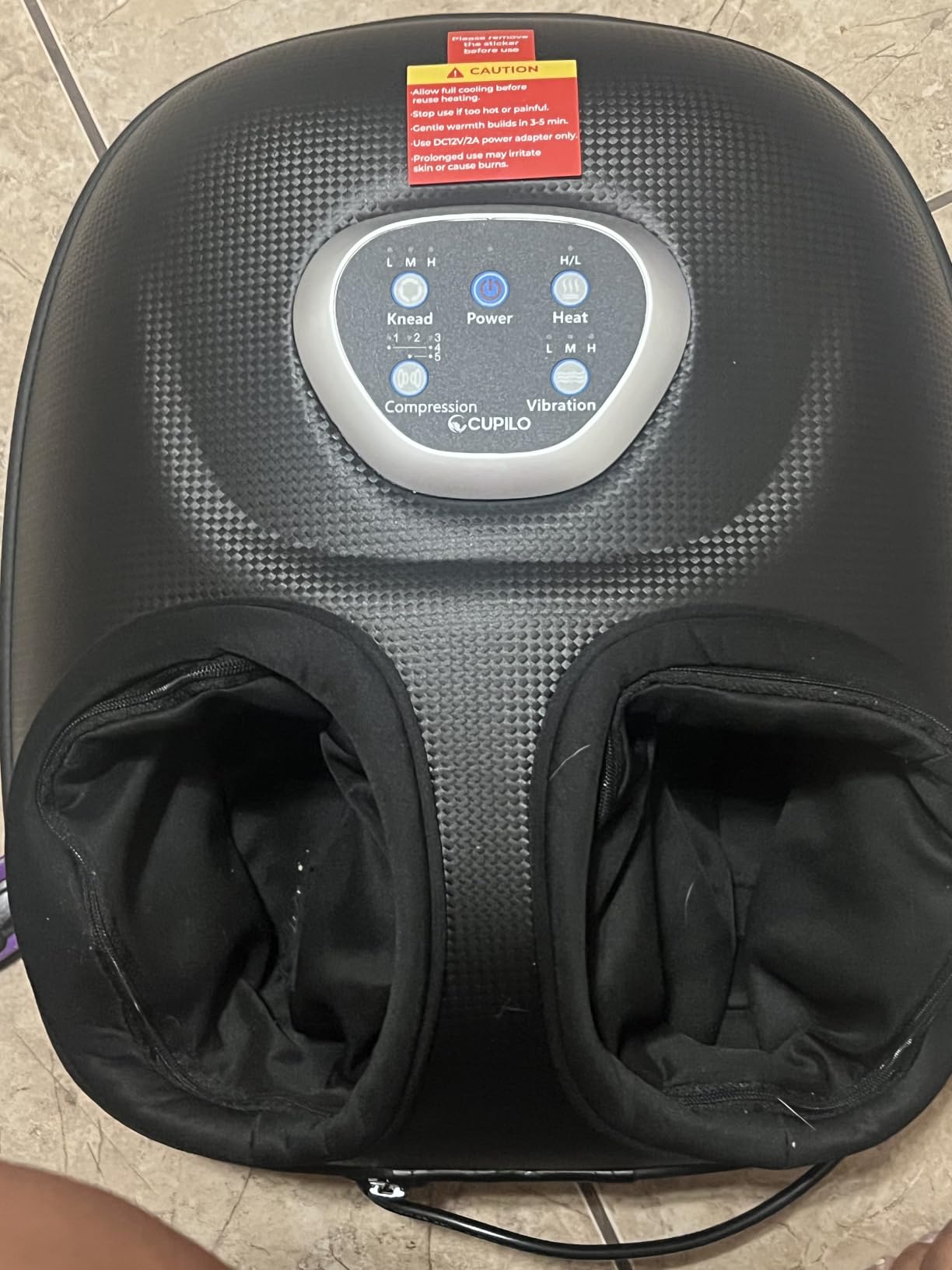 Foot Massager Upgraded FSA Eligible HSA, Birthday Gifts for Women | 5 Levels Compression & Vibration Massage for Plantar Fasciitis Relief, Heat & 3 Kneading, NTC Temperature Control customer photo 1