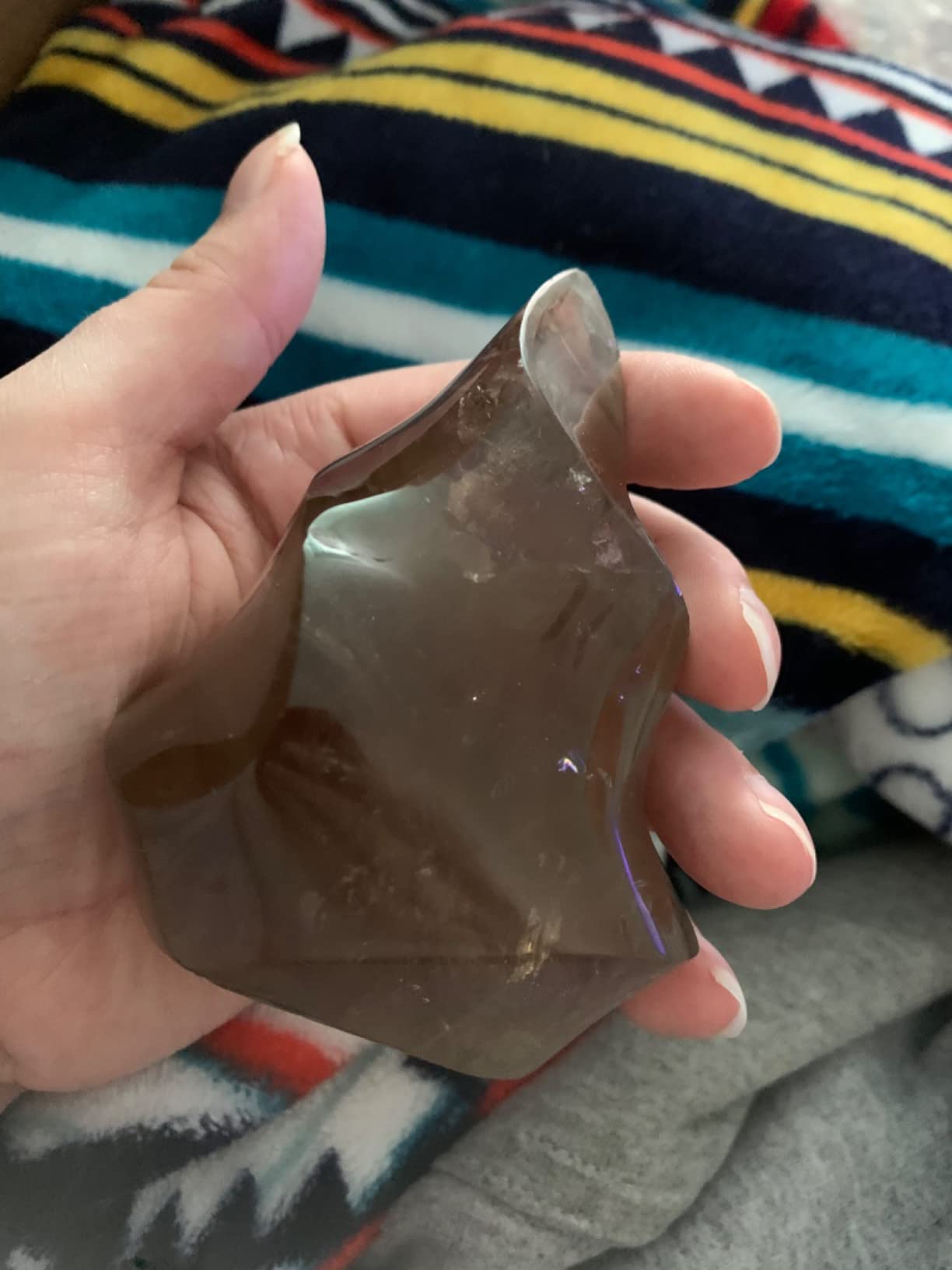 Giant Septarian Decorative Stone 2-2.8lb | Massive Flame Tower | Altar Decor & Chakra Healing Crystal customer photo 2