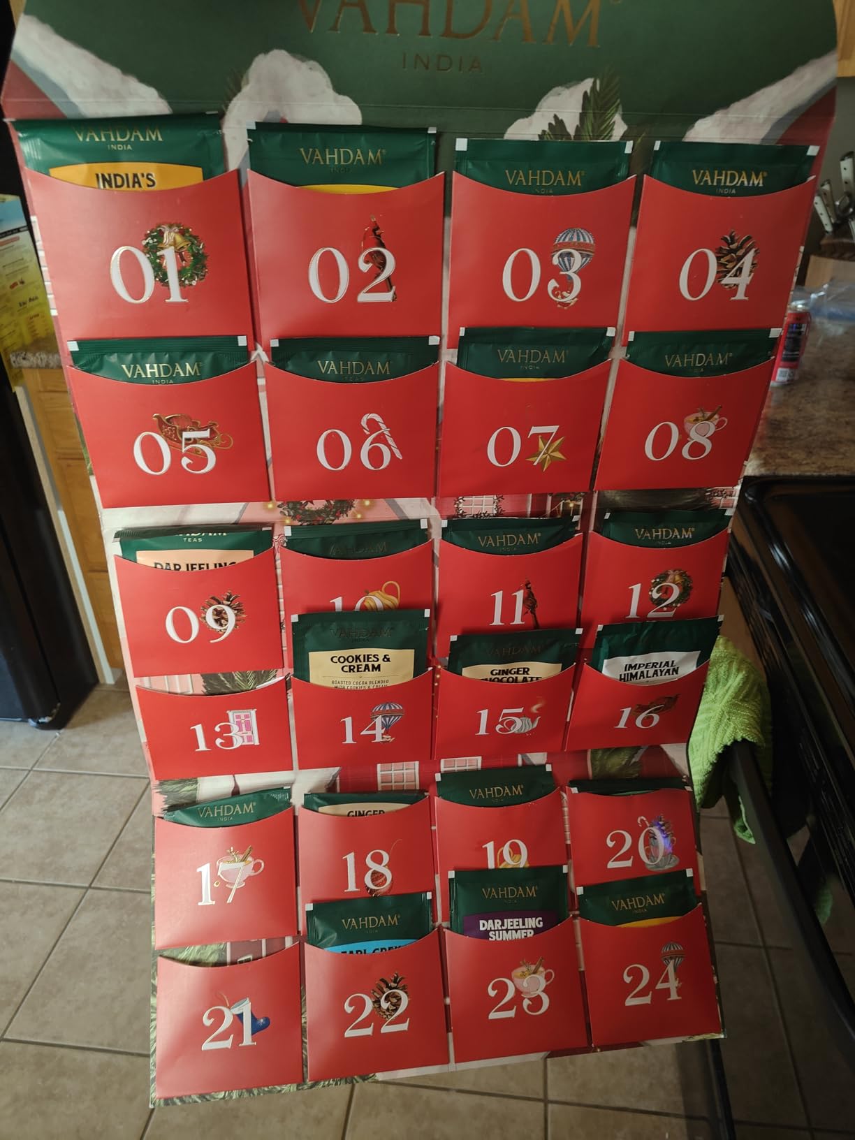 VAHDAM Tea Advent Calendar 2026-24 Days Christmas Tea Gift Set | 24 Unique Tea Bag Flavors, Folding Gift Box | Holiday Advent Calendar for Adults, Women & Men customer photo 2