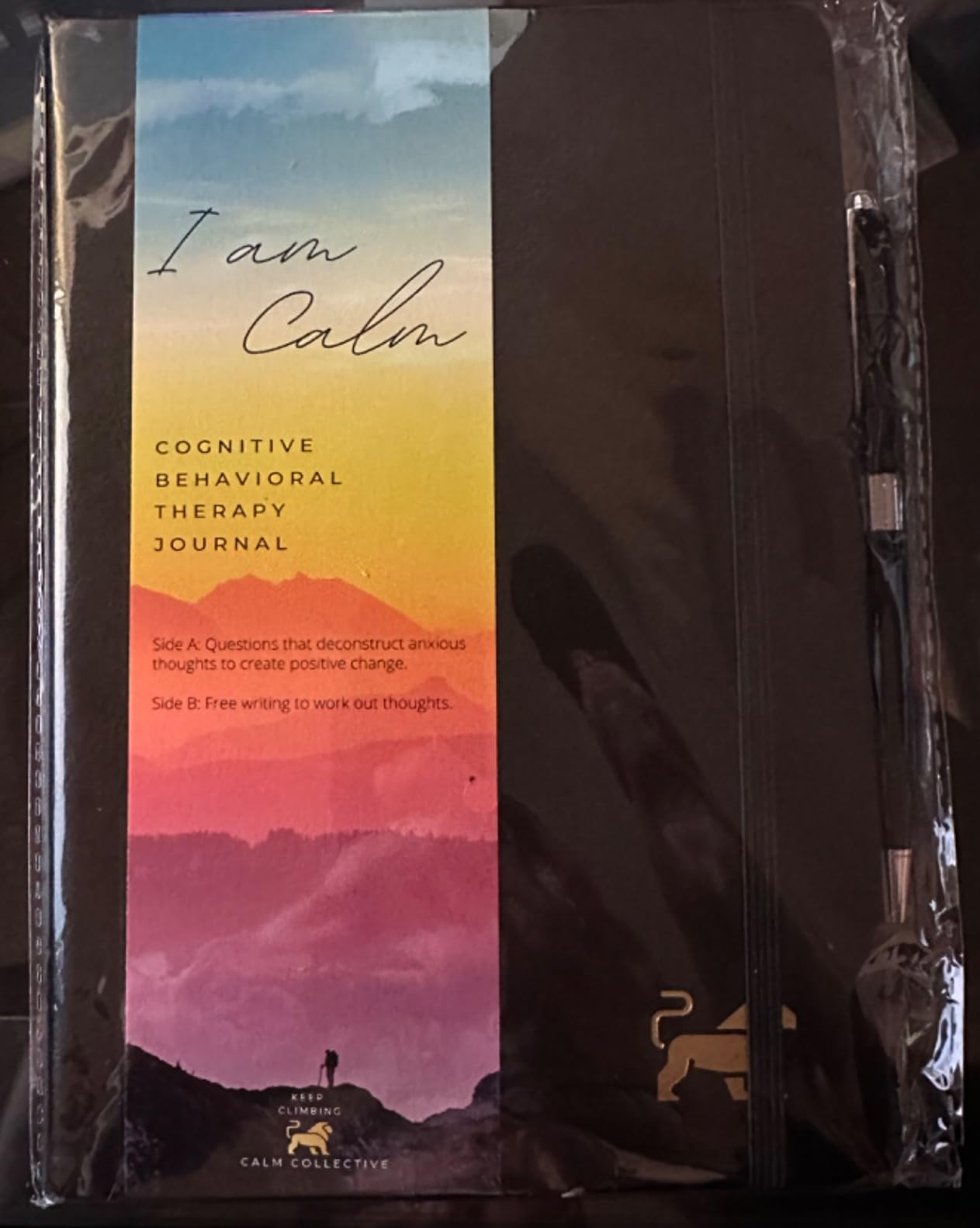 Calm Collective Guided CBT Anxiety Relief Journal Kit for Mental Health Therapy with Free Pen Included, Mindfulness Self Care Prompts, Gratitude & Habit Tracker, Wellness Gift Diary Notebook customer photo 1