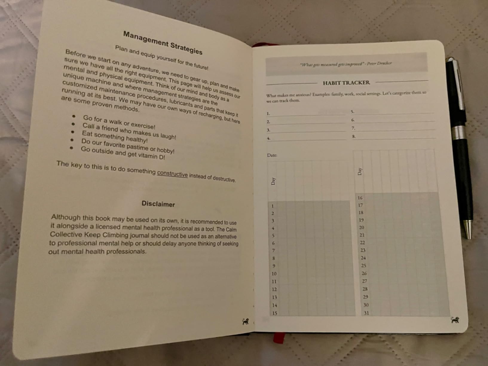 Calm Collective Guided CBT Anxiety Relief Journal Kit for Mental Health Therapy with Free Pen Included, Mindfulness Self Care Prompts, Gratitude & Habit Tracker, Wellness Gift Diary Notebook customer photo 2