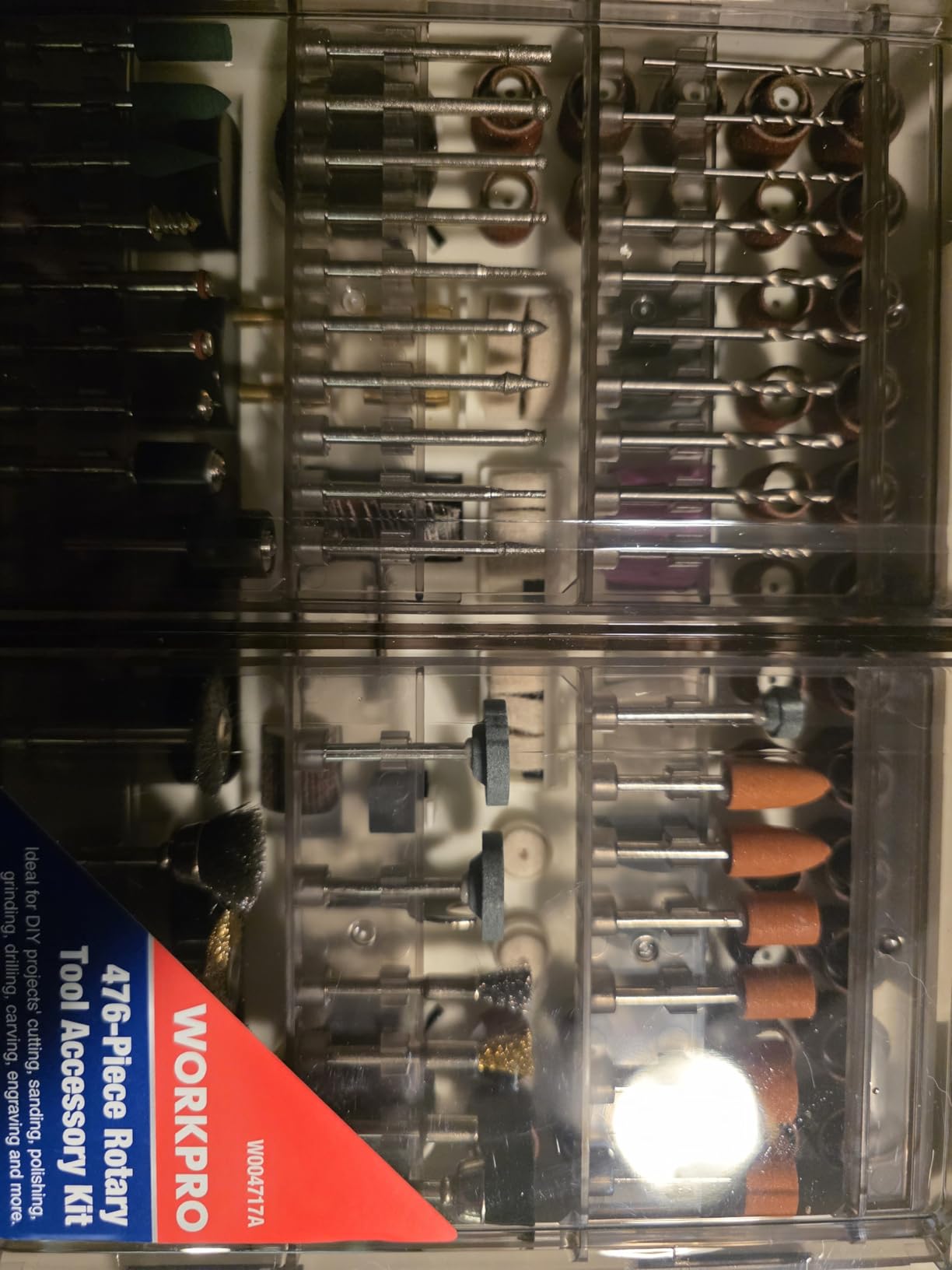 WORKPRO 476PCS Rotary Tool Accessories Kit, 1/8